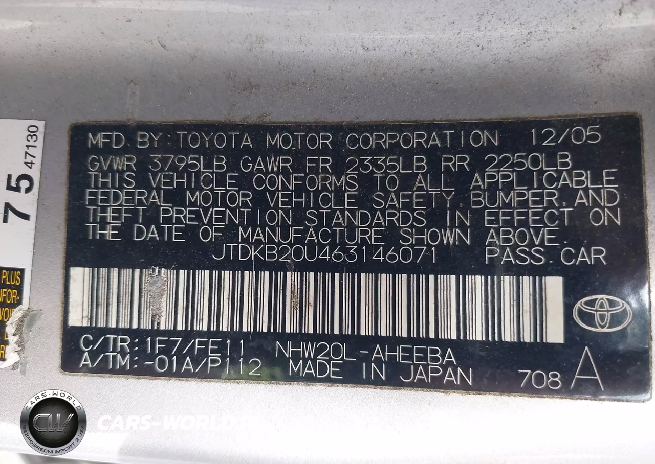 2006 Toyota Prius VIN:JTDKB20U463146071 - 9