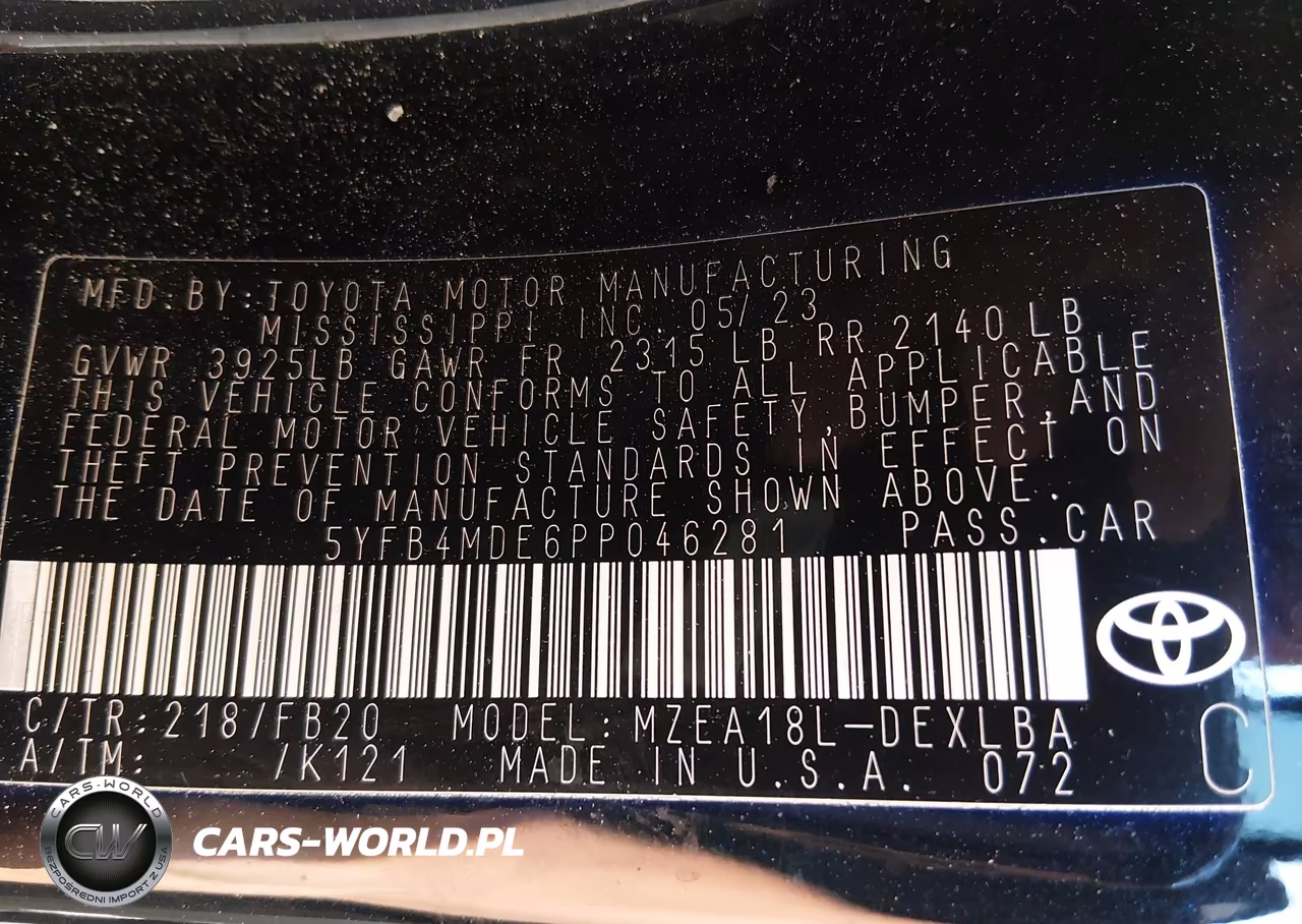 2023 Toyota Corolla Le VIN:5YFB4MDE6PP046281 - 9