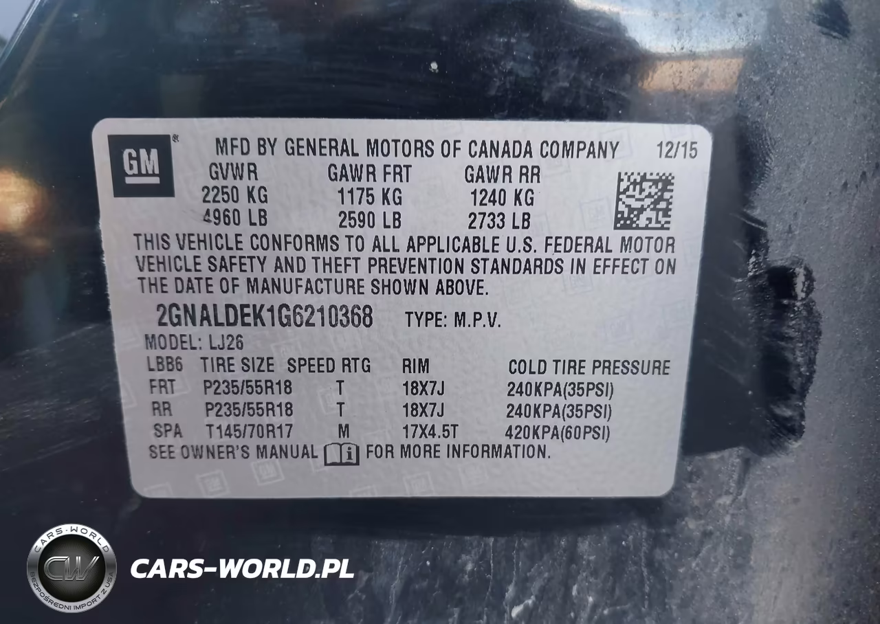 2016 Chevrolet Equinox Ltz VIN:2GNALDEK1G6210368 - 9