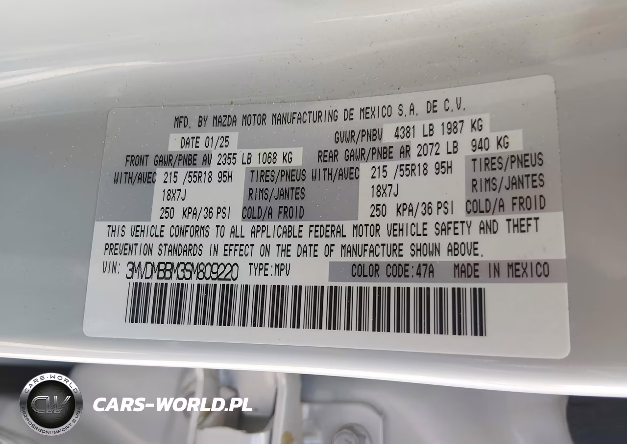 2025 Mazda Cx-30 2.5 S Select Sport VIN:3MVDMBBM3SM809220 - 9