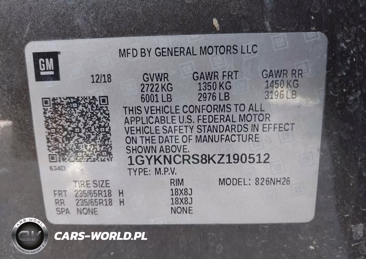 2019 Cadillac Xt5 Luxury VIN:1GYKNCRS8KZ190512 - 9