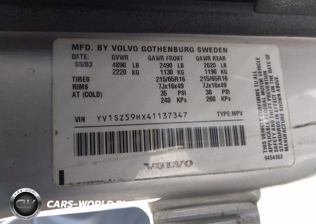 2004 Volvo Xc70 2.5T VIN:YV1SZ59HX41137347 - 9