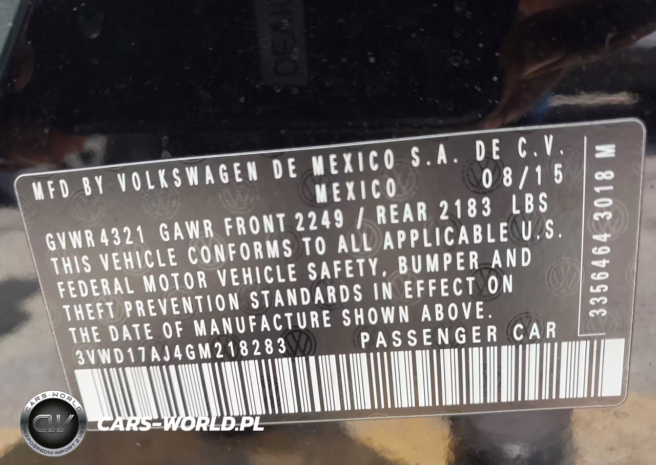 2016 Volkswagen Jetta 1.8T Sport VIN:3VWD17AJ4GM218283 - 9