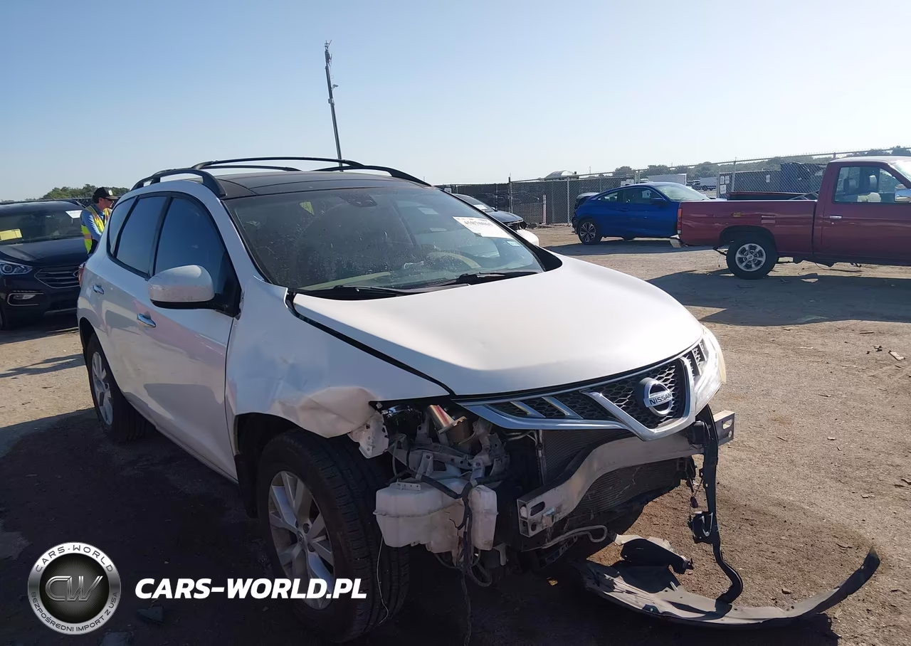 2012 Nissan Murano Sl VIN:JN8AZ1MU8CW101046 - 1