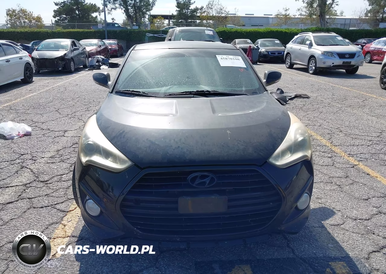 2013 Hyundai Veloster Turbo W-Blue VIN:KMHTC6AE0DU147592 - 12
