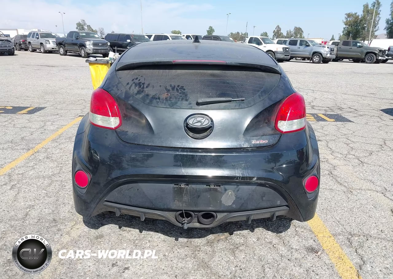 2013 Hyundai Veloster Turbo W-Blue VIN:KMHTC6AE0DU147592 - 16