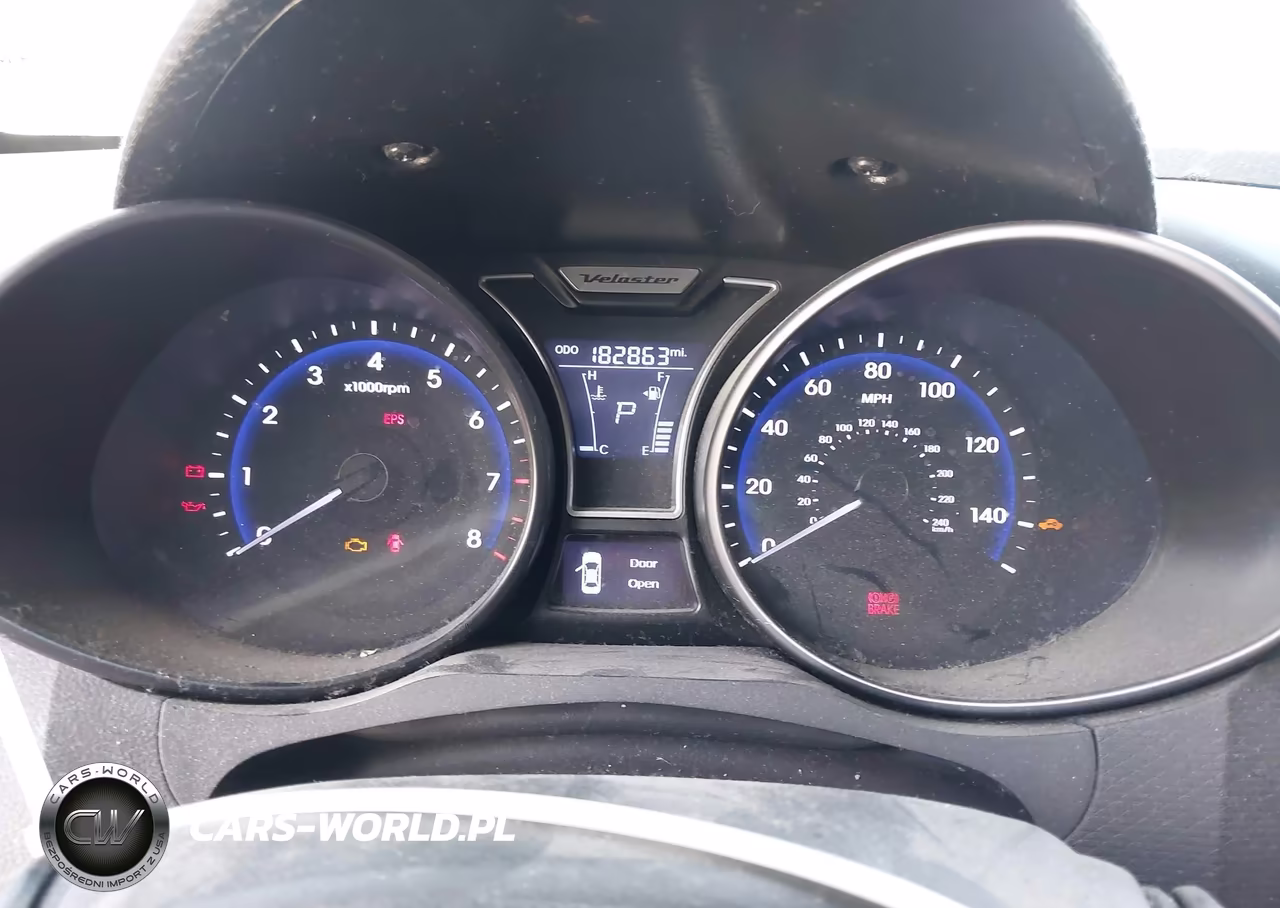 2013 Hyundai Veloster Turbo W-Blue VIN:KMHTC6AE0DU147592 - 7