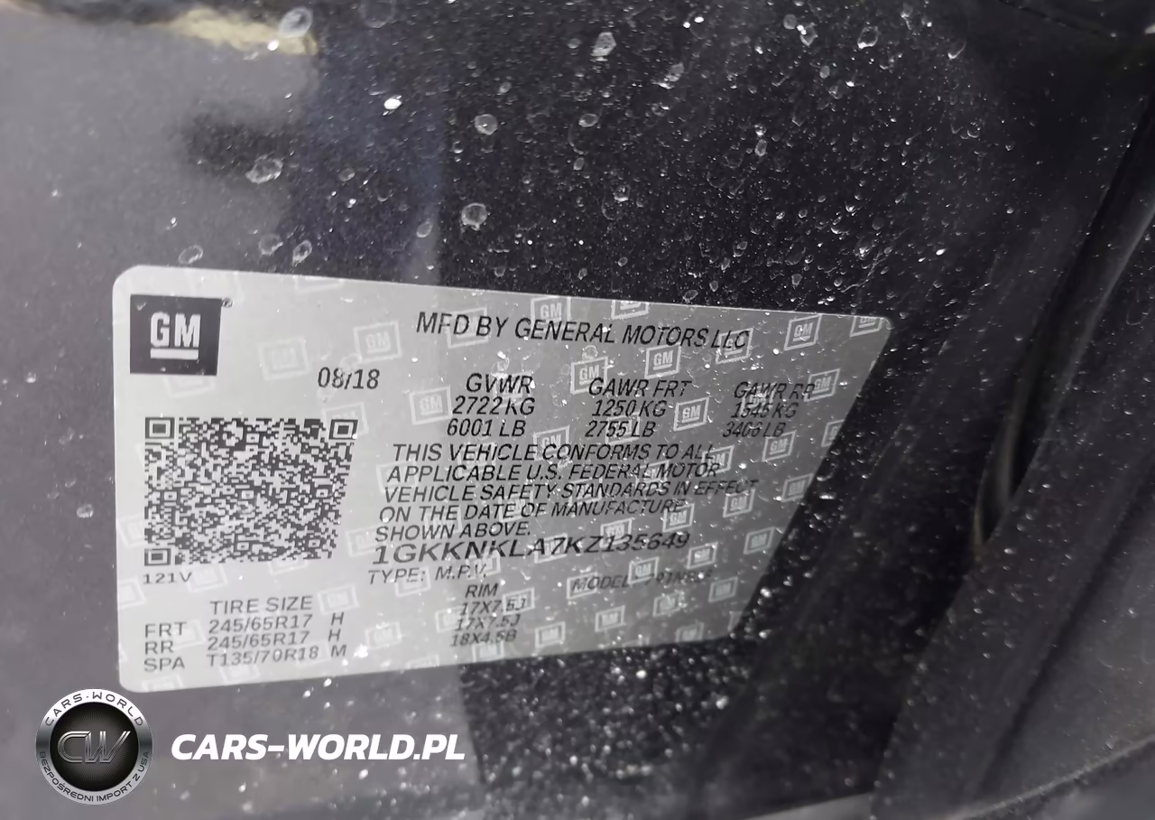 2019 GMC Acadia Sle-1 VIN:1GKKNKLA7KZ135649 - 9