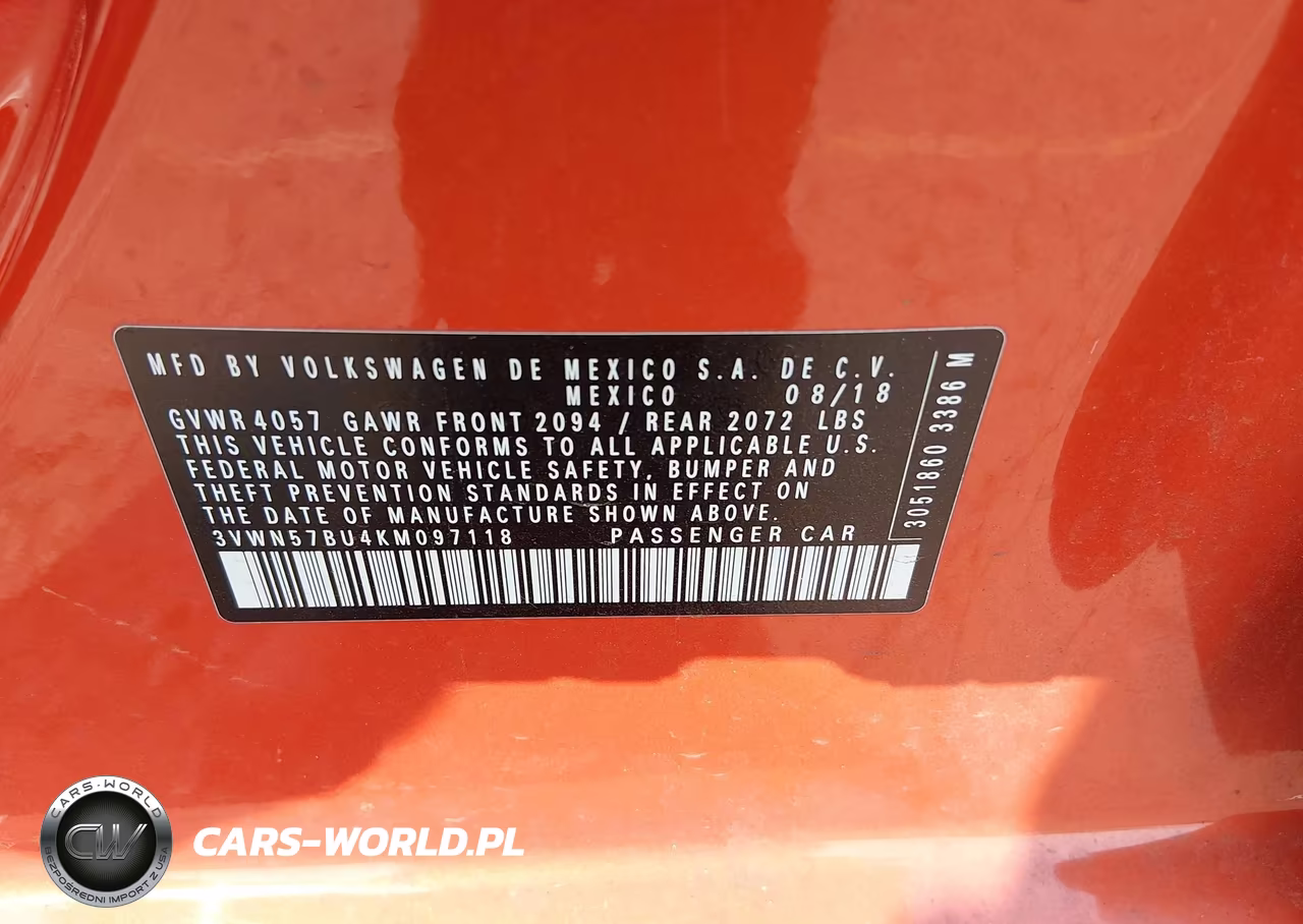 2019 Volkswagen Jetta 1.4T S VIN:3VWN57BU4KM097118 - 9
