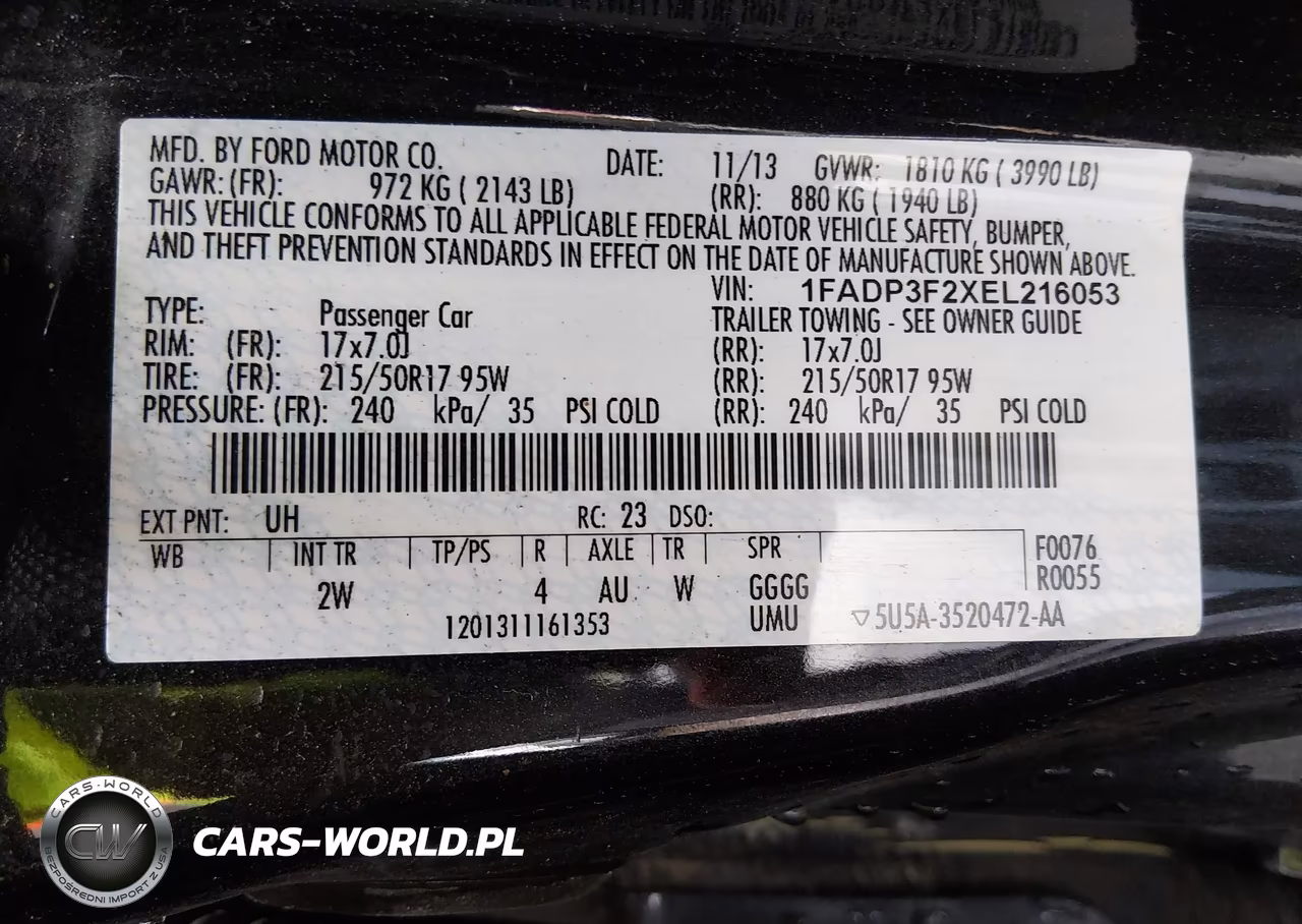 2014 Ford Focus Se VIN:1FADP3F2XEL216053 - 9