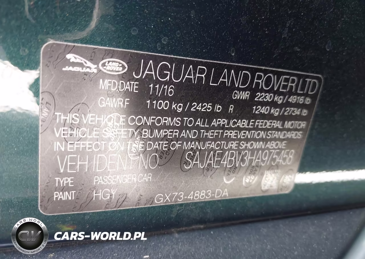 2017 Jaguar Xe 35T Prestige VIN:SAJAE4BV3HA975458 - 9