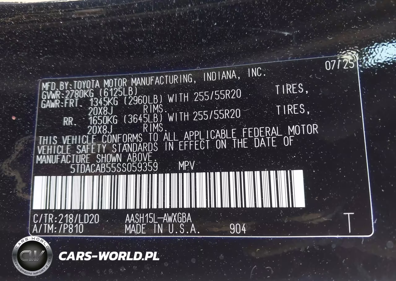 2025 Toyota Grand Highlander Hybrid Nightshade Edition VIN:5TDACAB55SS059359 - 9