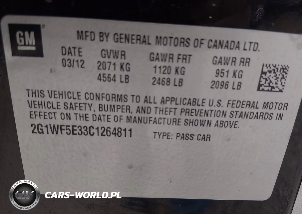 2012 Chevrolet Impala Ls VIN:2G1WF5E33C1264811 - 9