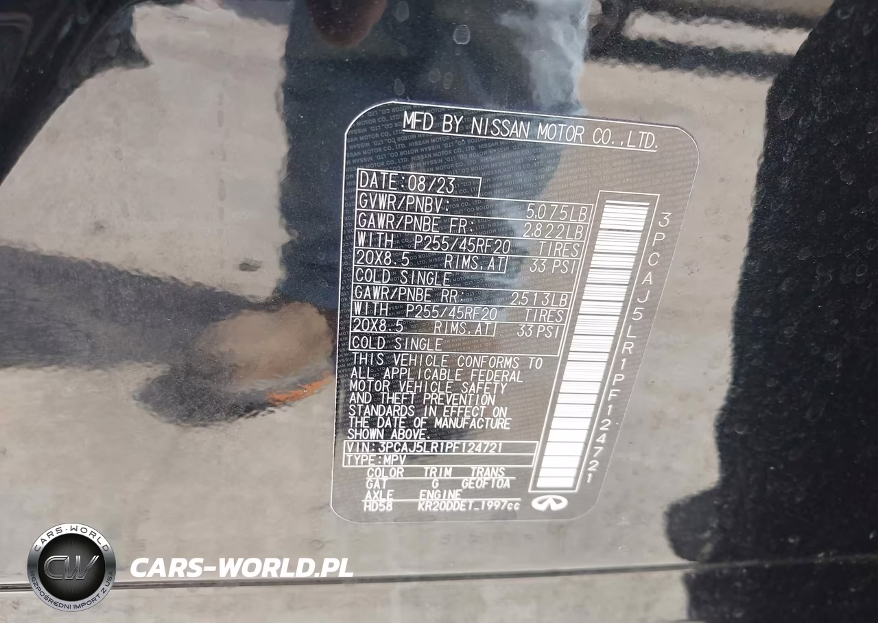 2023 Infiniti Qx55 Sensory Awd VIN:3PCAJ5LR1PF124721 - 9
