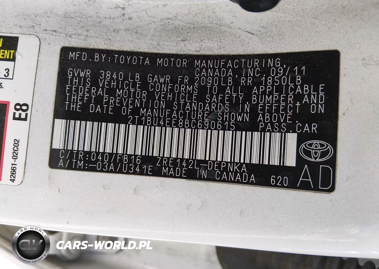 2011 Toyota Corolla Le VIN:2T1BU4EE8BC690615 - 9