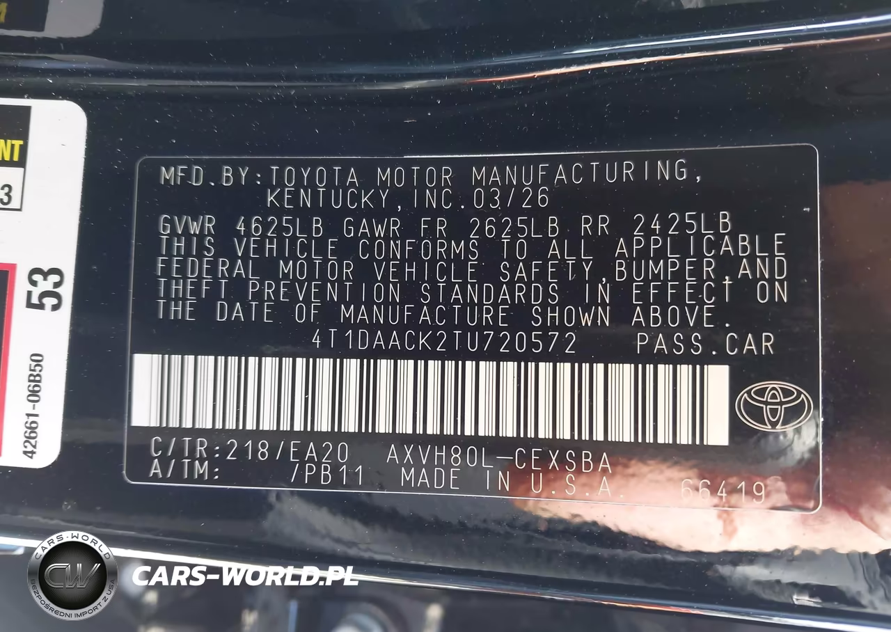 2026 Toyota Camry Nightshade VIN:4T1DAACK2TU720572 - 9