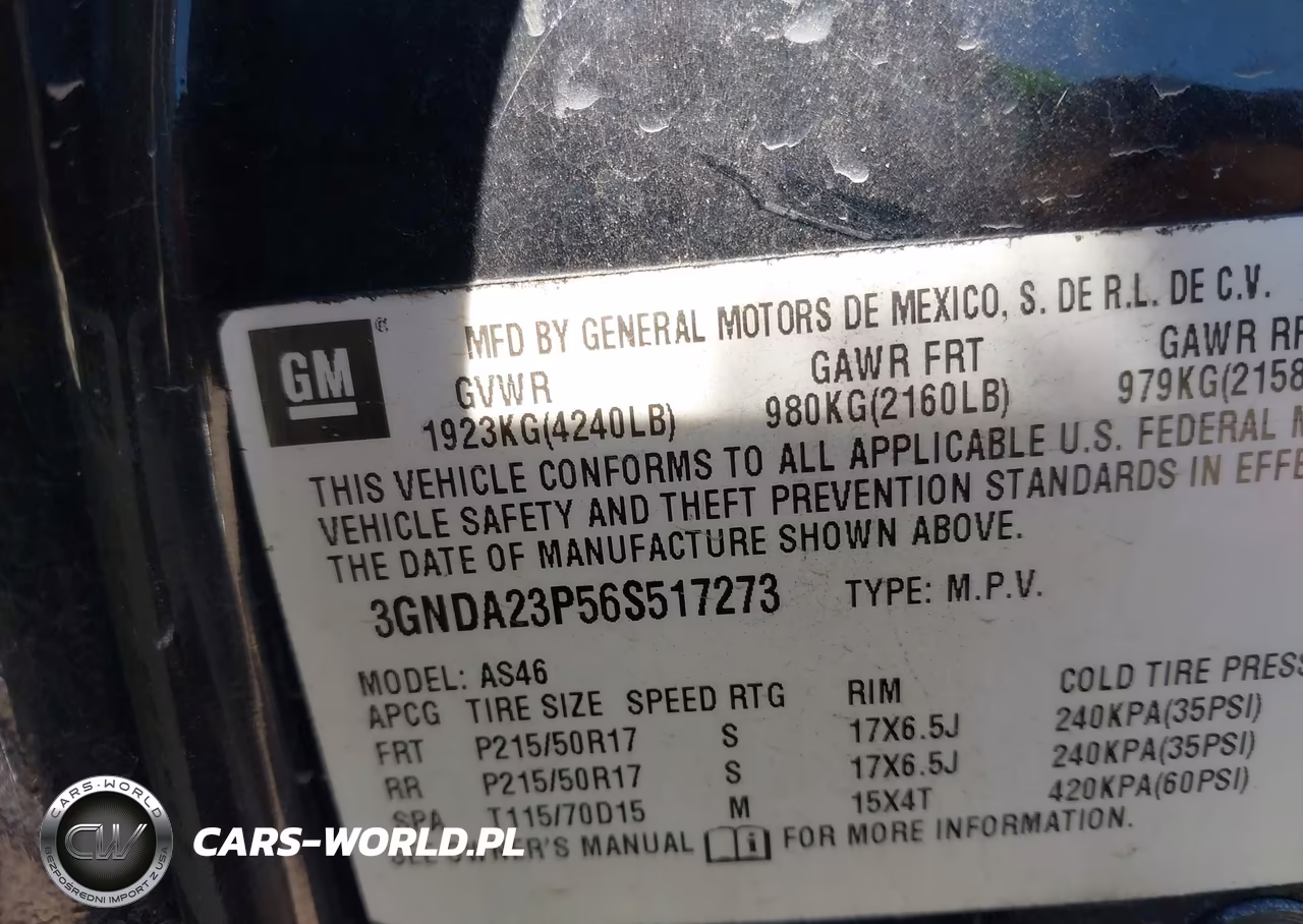 2006 Chevrolet Hhr Lt VIN:3GNDA23P56S517273 - 9
