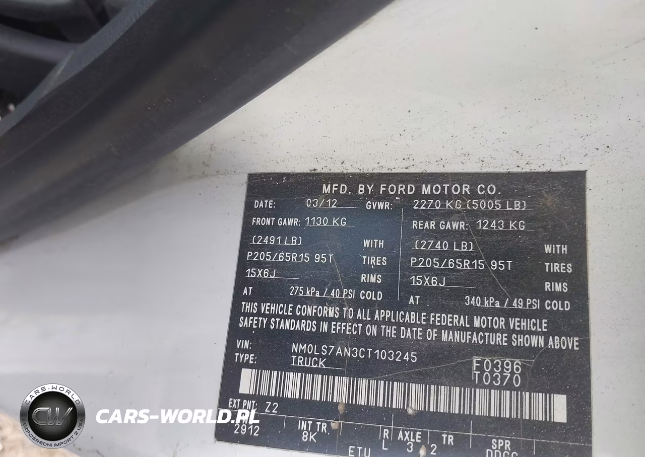 2012 Ford Transit Connect Xl VIN:NM0LS7AN3CT103245 - 9