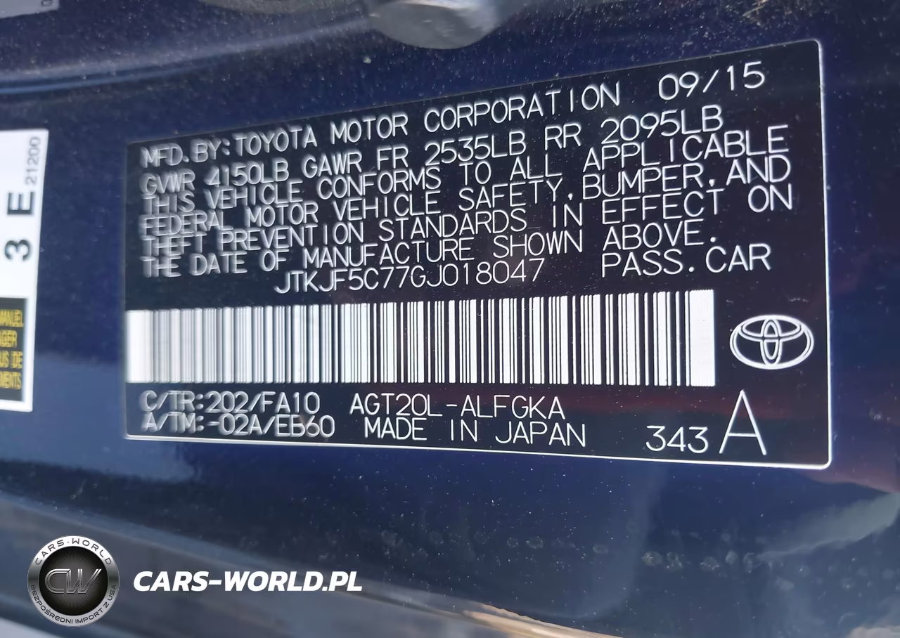 2016 Scion Tc VIN:JTKJF5C77GJ018047 - 9