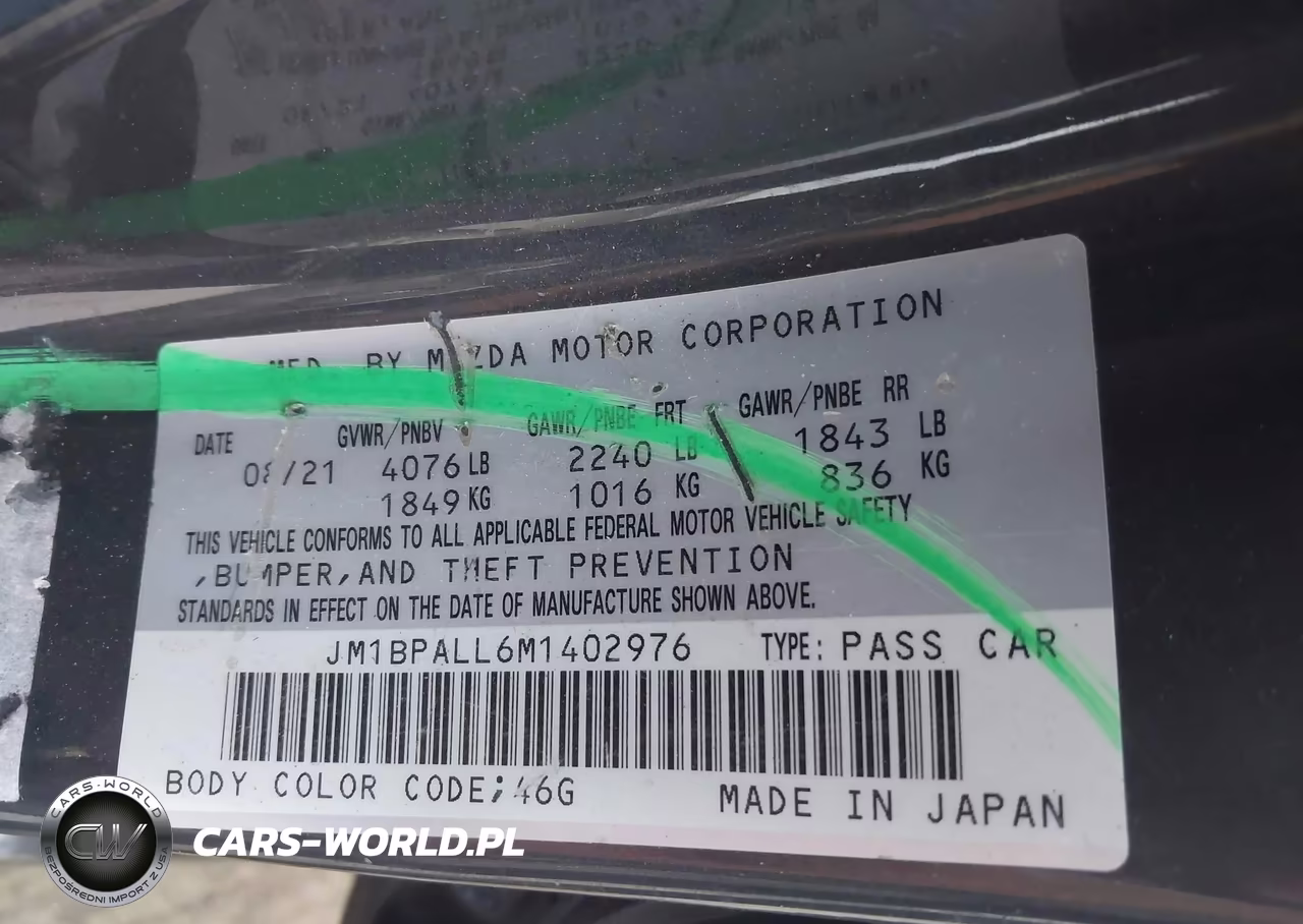 2021 Mazda Mazda3 Preferred VIN:JM1BPALL6M1402976 - 9