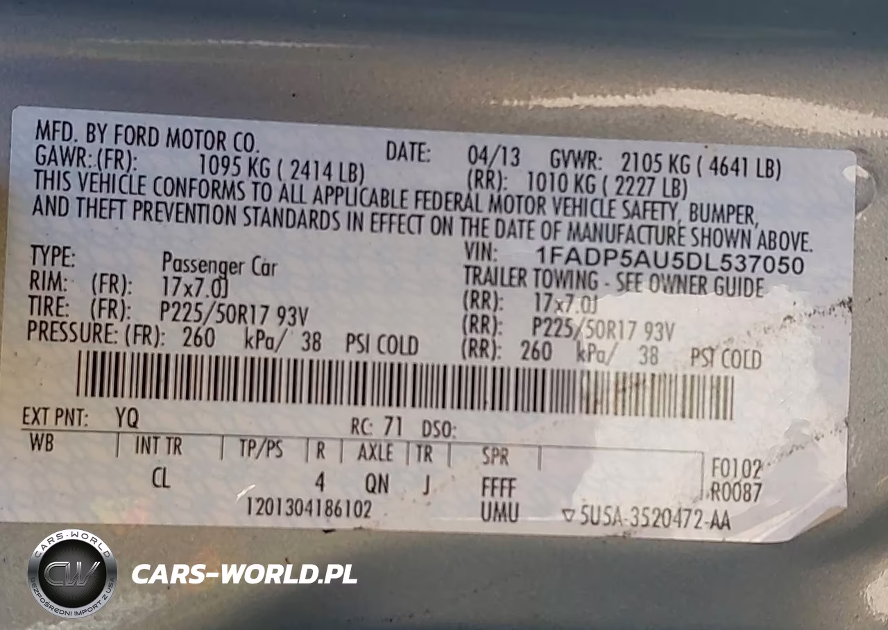 2013 Ford C-Max Hybrid Se VIN:1FADP5AU5DL537050 - 9