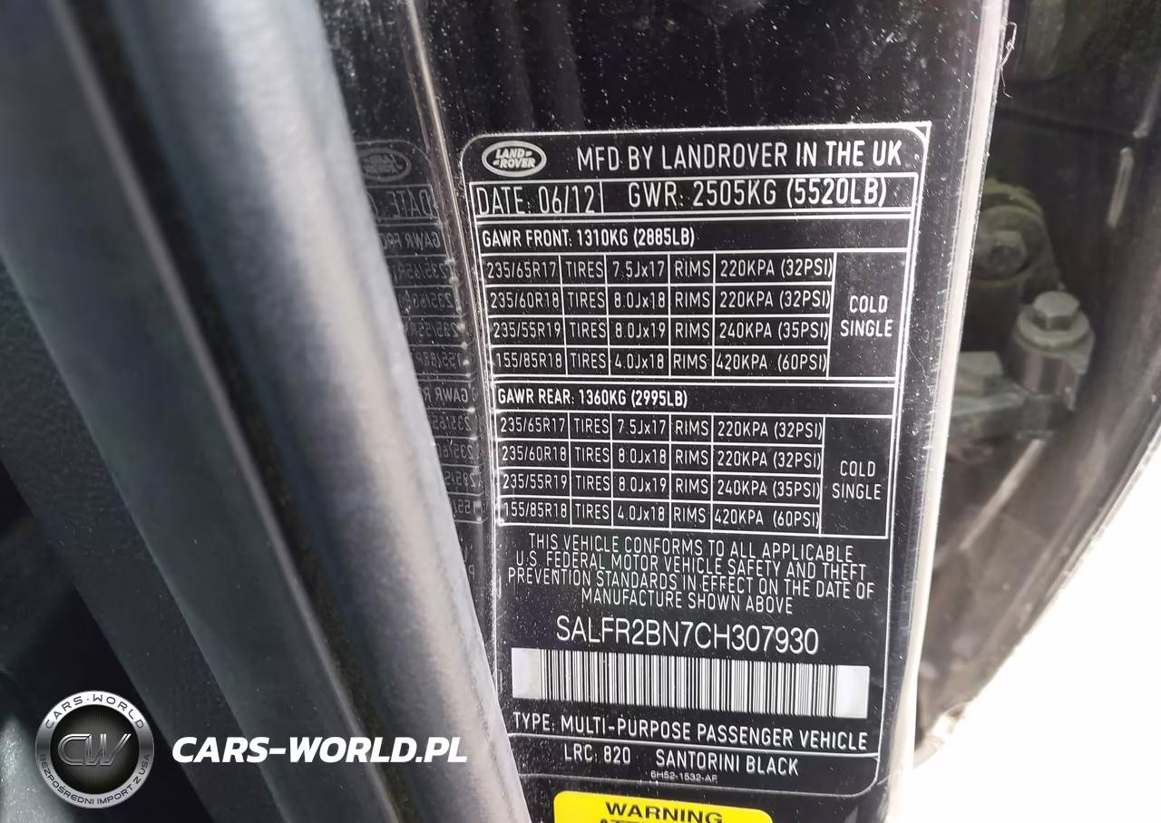 2012 Land Rover Lr2 VIN:SALFR2BN7CH307930 - 9