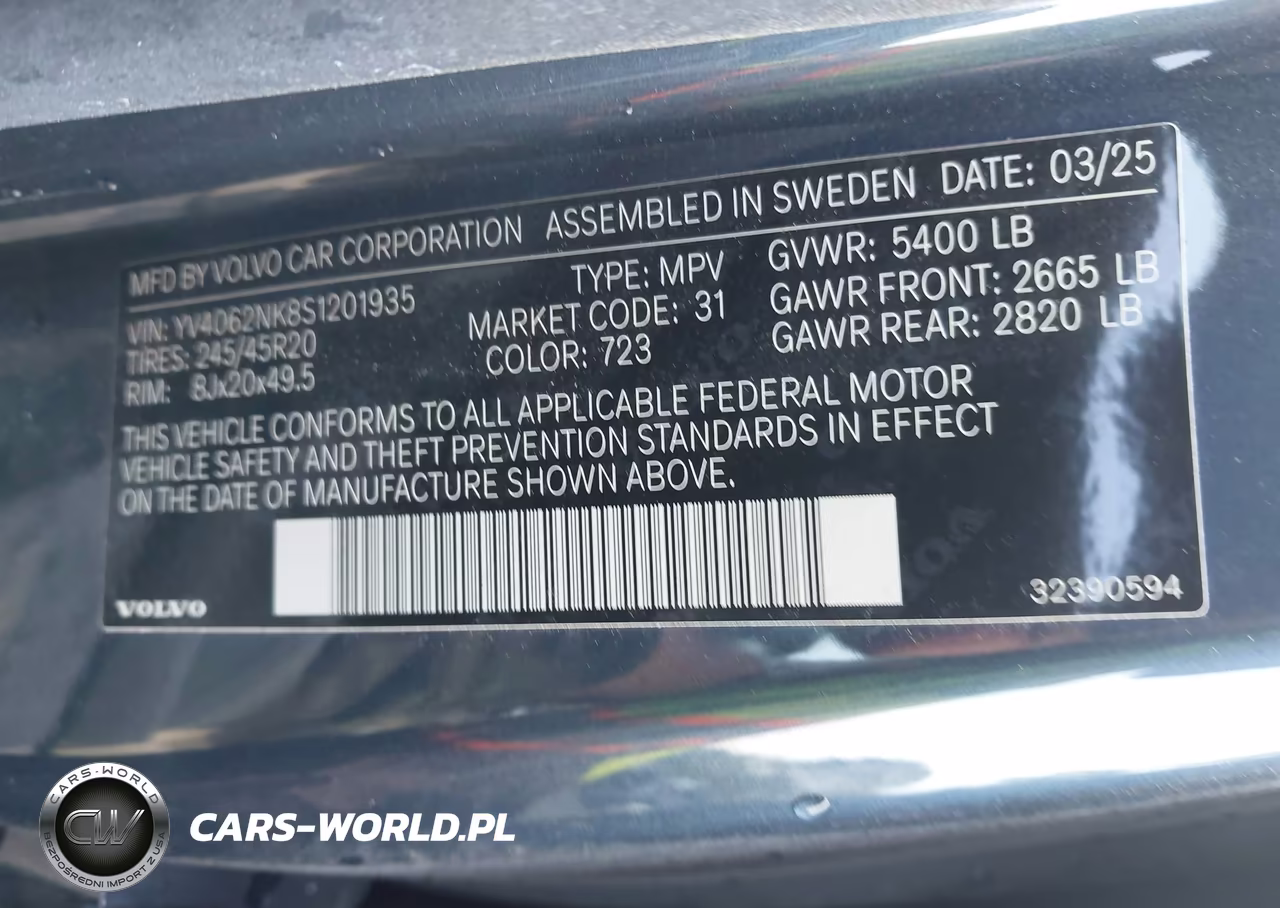 2025 Volvo V90 Cross Country Plus, B6 Awd Gas (Mild Hybrid) VIN:YV4062NK8S1201935 - 9