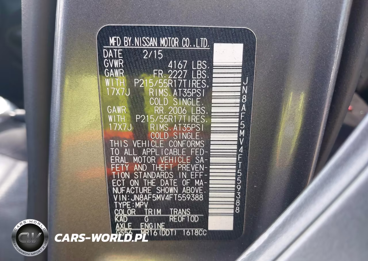 2015 Nissan Juke Sv VIN:JN8AF5MV4FT559388 - 9