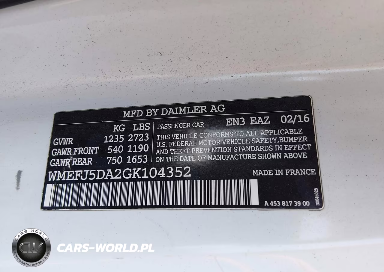 2016 Smart Fortwo Passion-Prime-Proxy-Pure VIN:WMEFJ5DA2GK104352 - 9