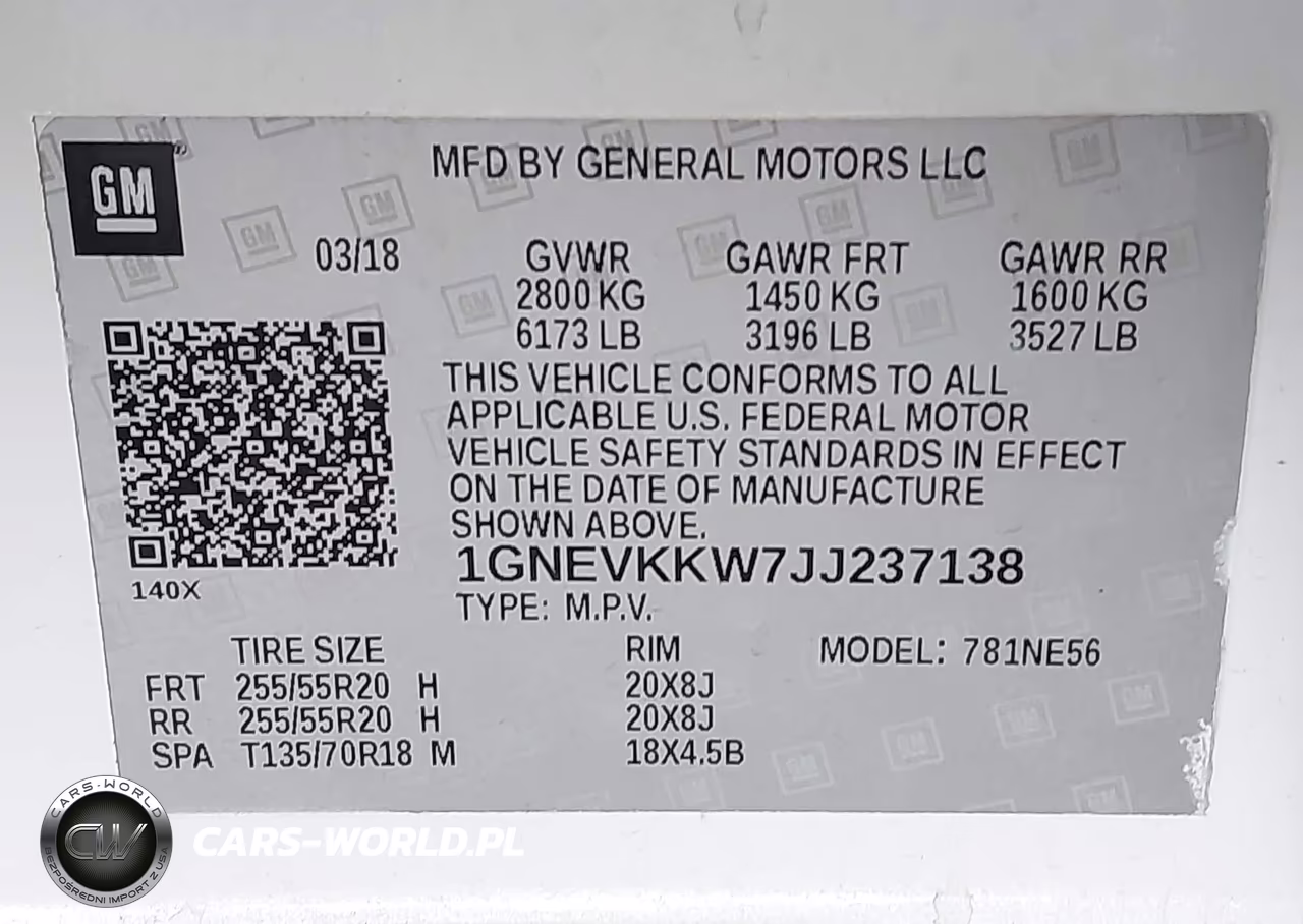 2018 Chevrolet Traverse High Country VIN:1GNEVKKW7JJ237138 - 9