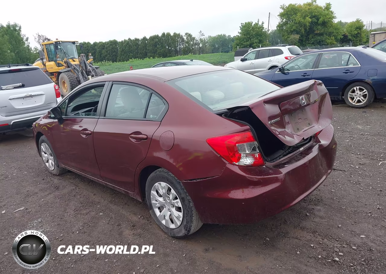 2012 Honda Civic Lx VIN:2HGFB2F55CH590569 - 3