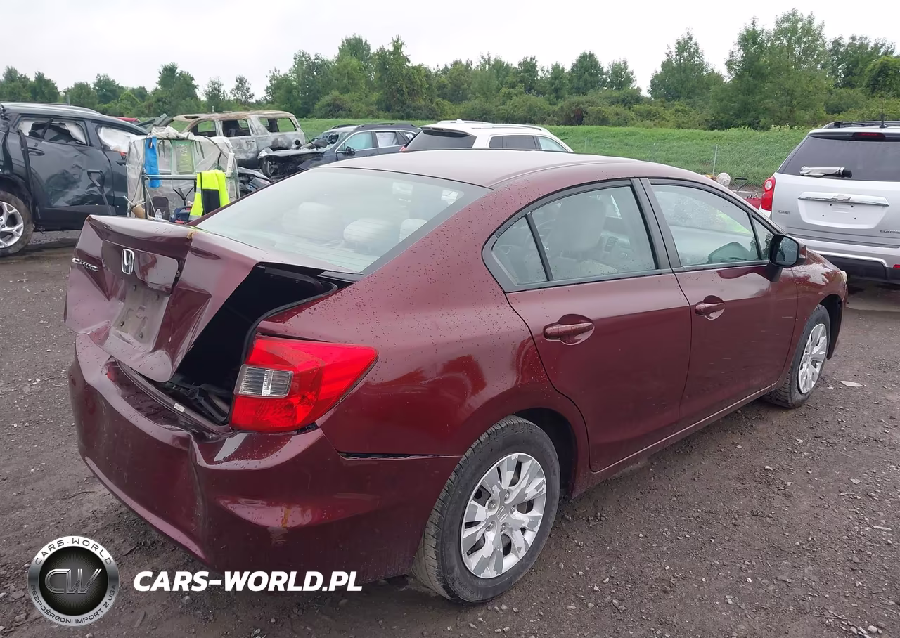2012 Honda Civic Lx VIN:2HGFB2F55CH590569 - 4