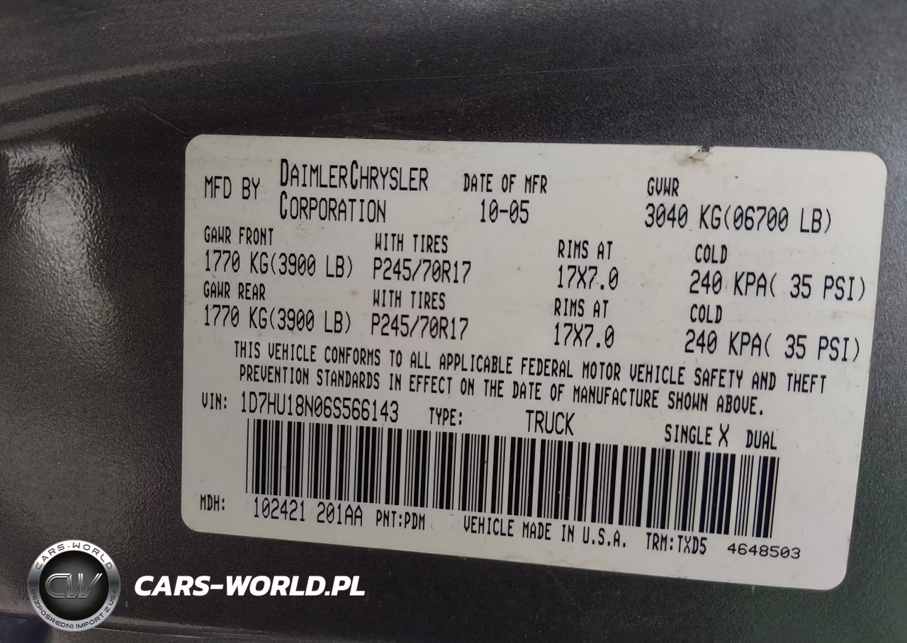 2006 Dodge Ram 1500 St VIN:1D7HU18N06S566143 - 9