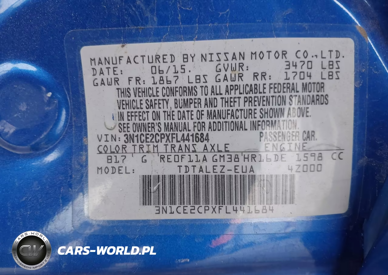 2015 Nissan Versa Note Sl VIN:3N1CE2CPXFL441684 - 9