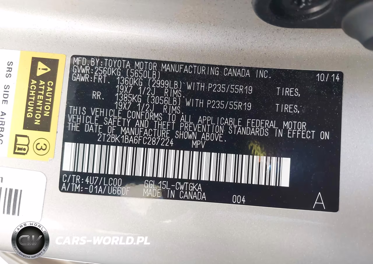 2015 Lexus Rx 350 VIN:2T2BK1BA6FC287224 - 9
