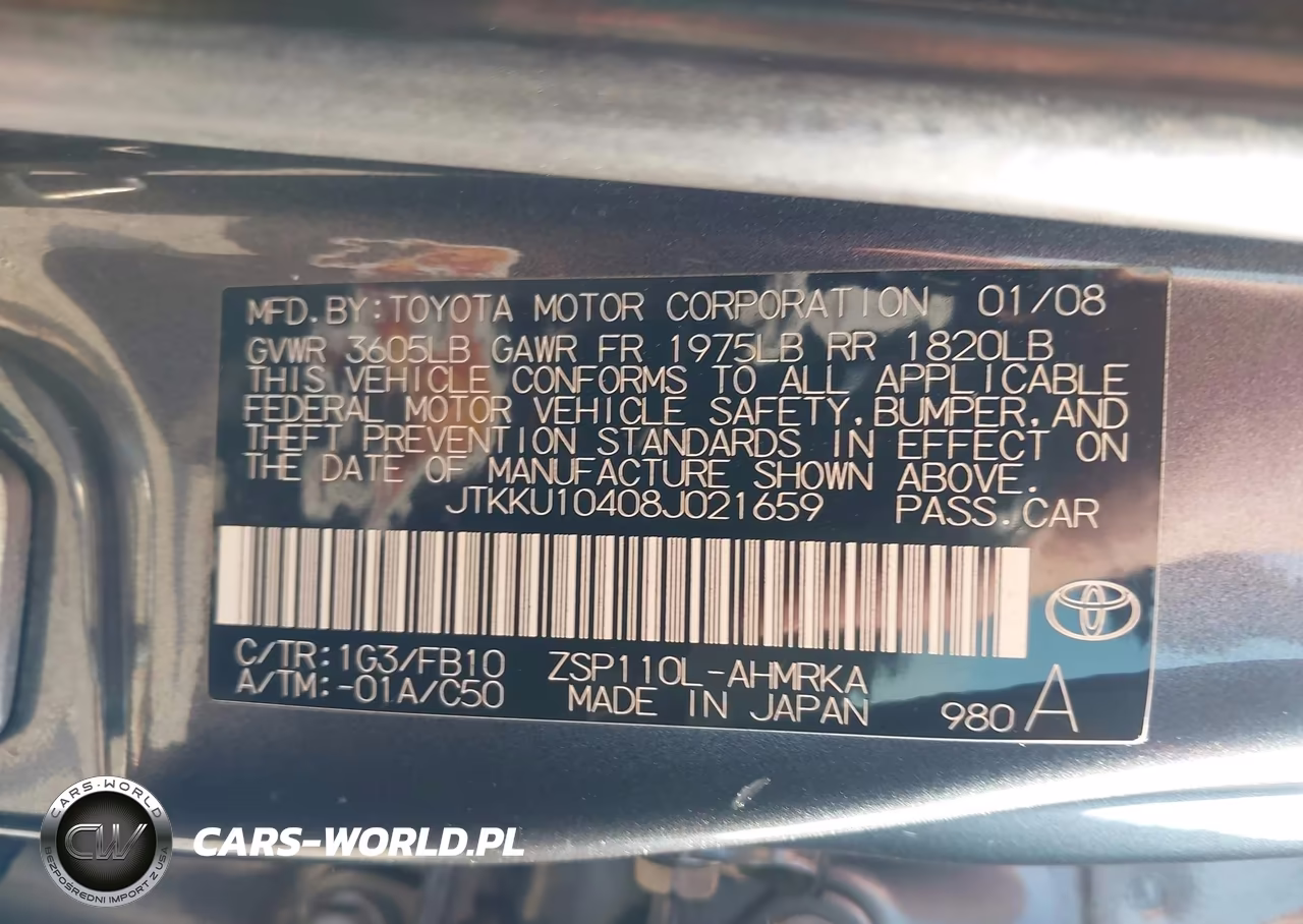 2008 Scion Xd VIN:JTKKU10408J021659 - 9