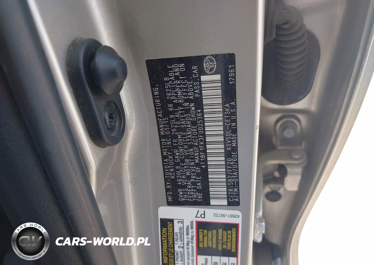 2015 Toyota Camry Se VIN:4T1BF1FK3FU025364 - 9