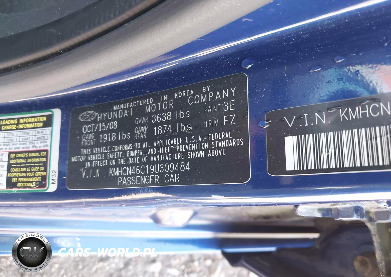 2009 Hyundai Accent Gls VIN:KMHCN46C19U309484 - 9