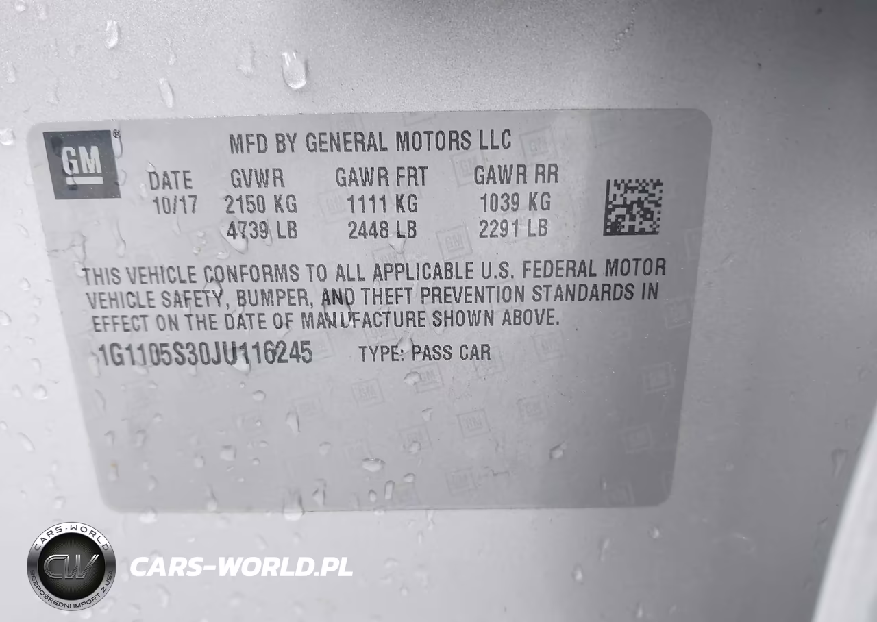 2018 Chevrolet Impala 1Lt VIN:1G1105S30JU116245 - 9