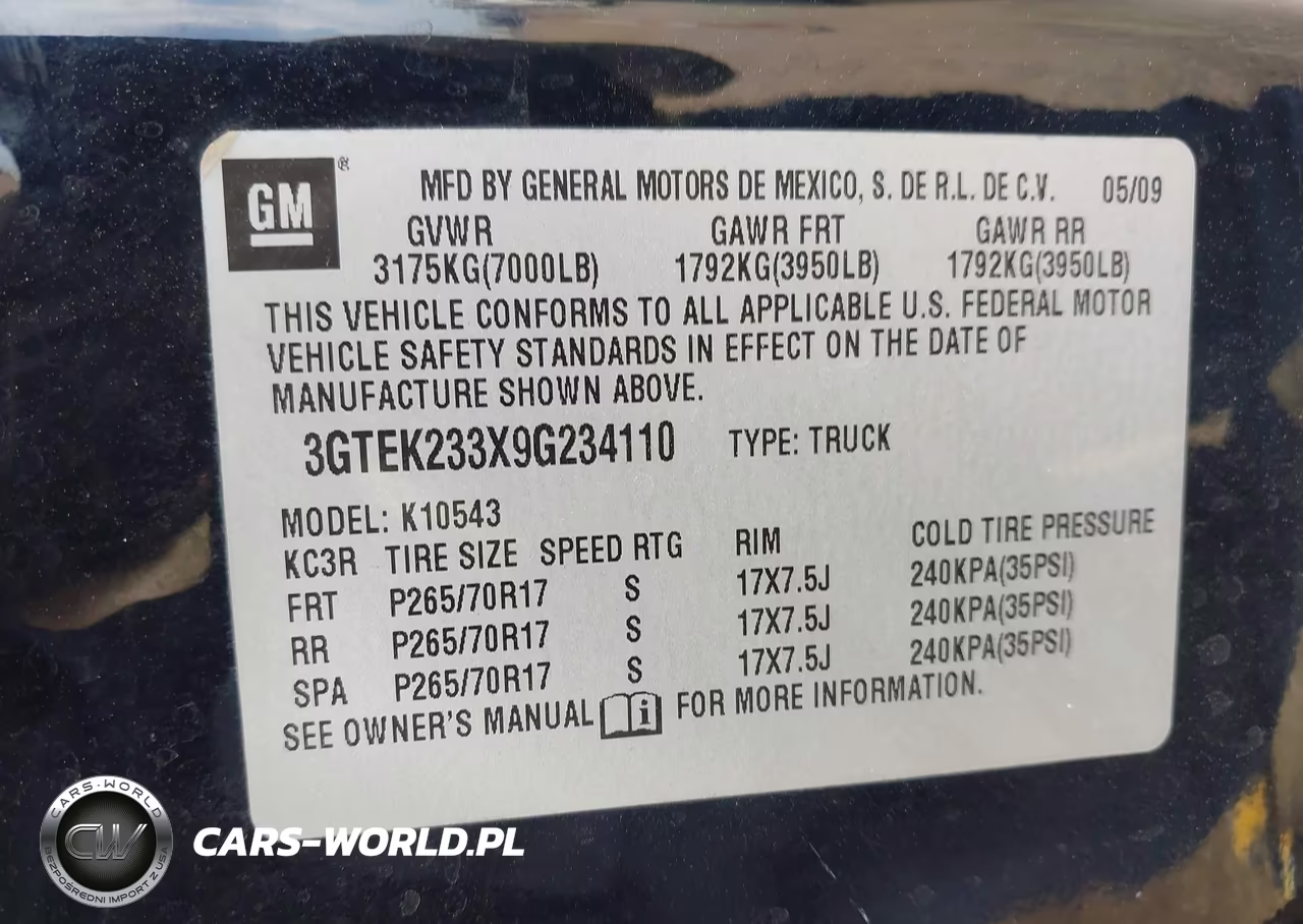 2009 GMC Sierra 1500 Sle VIN:3GTEK233X9G234110 - 9