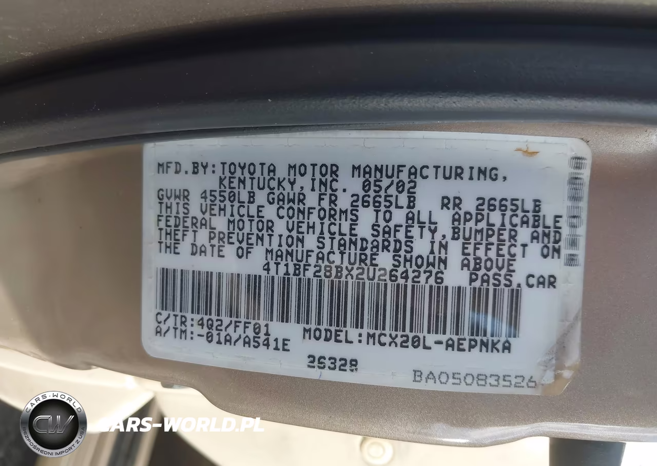 2002 Toyota Avalon Xl VIN:4T1BF28BX2U264276 - 9