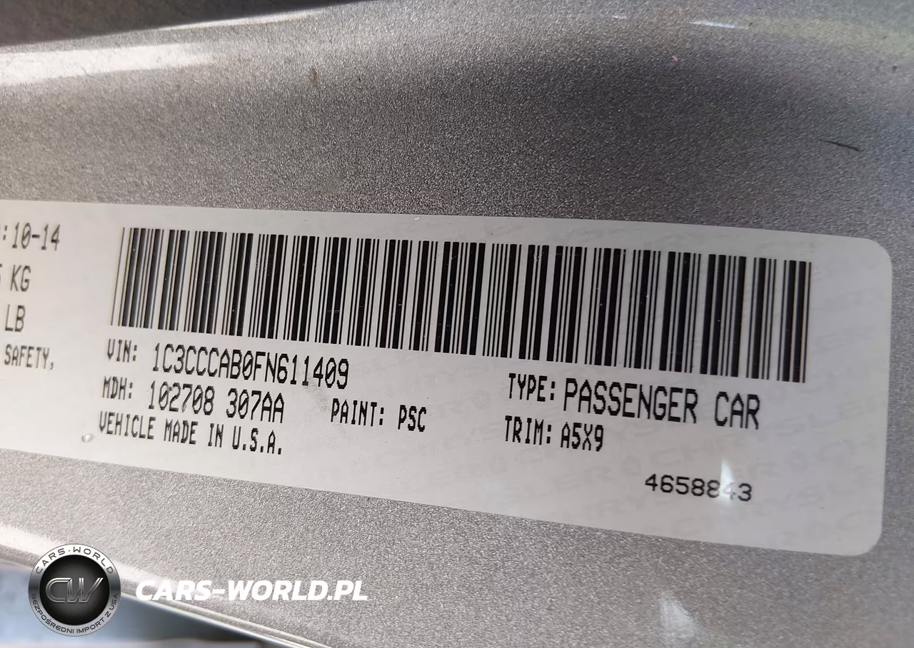 2015 Chrysler 200 Limited VIN:1C3CCCAB0FN611409 - 9