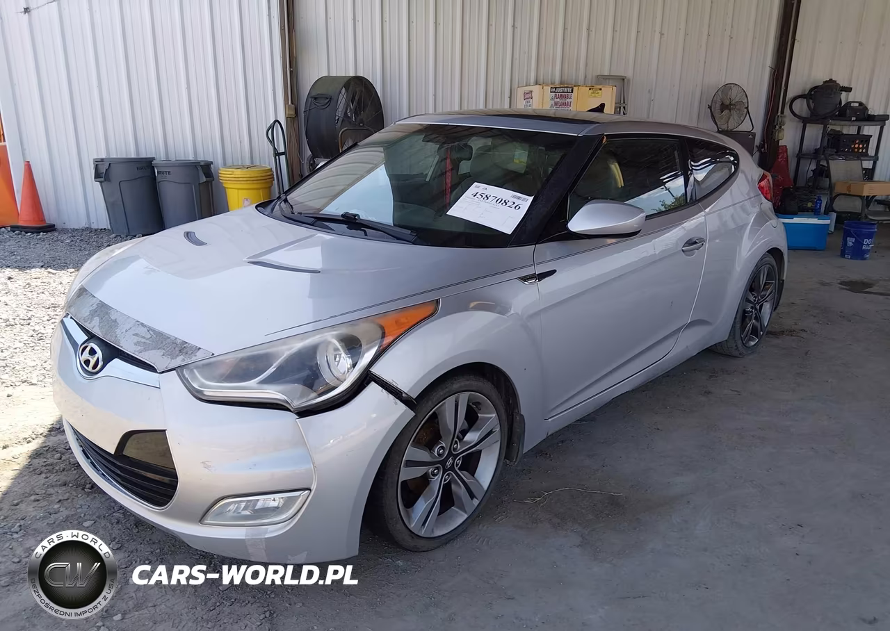2012 Hyundai Veloster Base W-Gray VIN:KMHTC6AD9CU037288 - 2