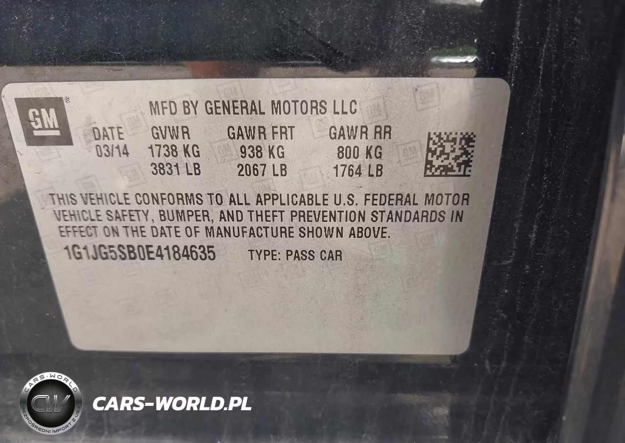 2014 Chevrolet Sonic Rs Auto VIN:1G1JG5SB0E4184635 - 9