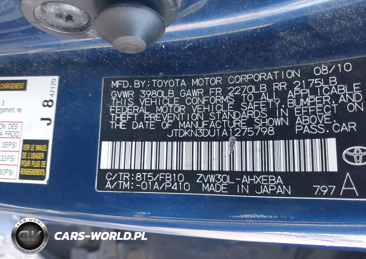 2010 Toyota Prius Ii VIN:JTDKN3DU1A1275798 - 9