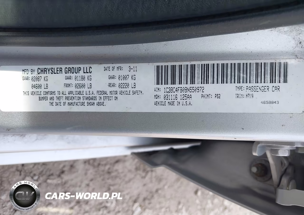 2011 Chrysler 200 Lx VIN:1C3BC4FB0BN550972 - 9
