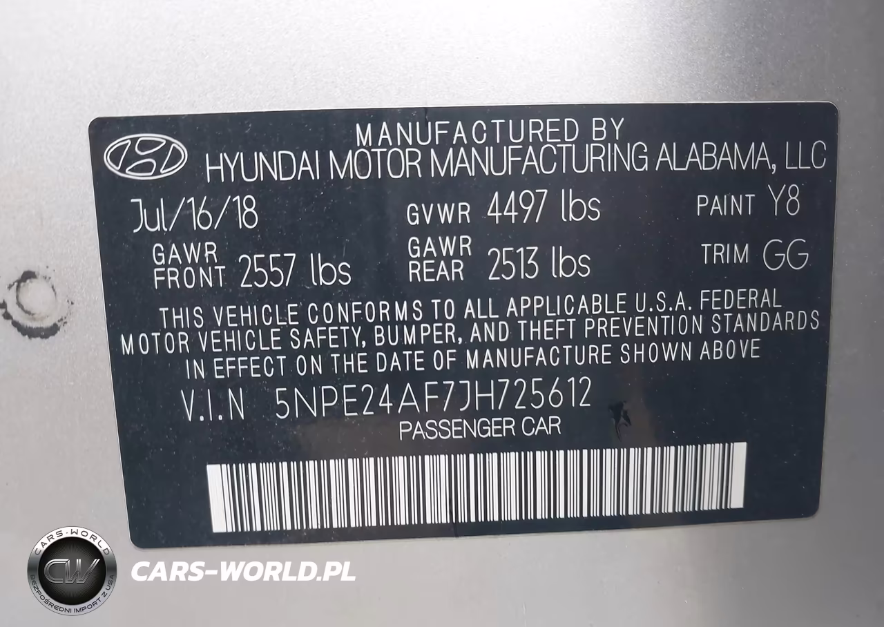 2018 Hyundai Sonata Se VIN:5NPE24AF7JH725612 - 9