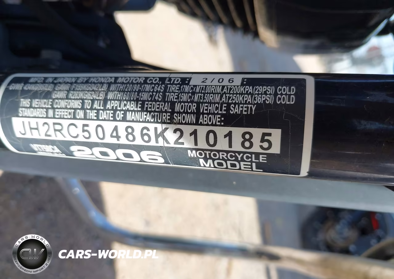 2006 Honda Vt750 Ca VIN:JH2RC50486K210185 - 10