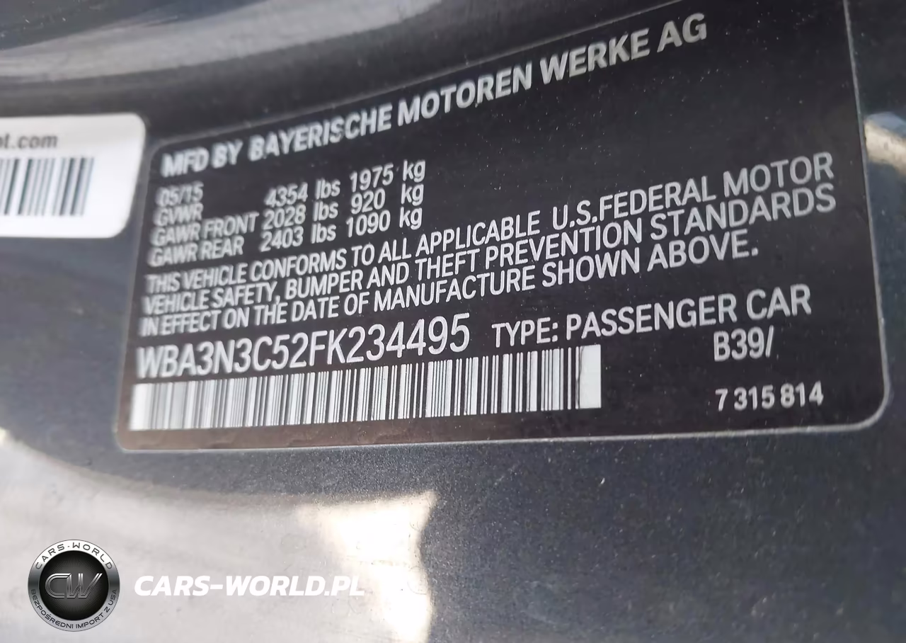 2015 BMW 428I VIN:WBA3N3C52FK234495 - 9
