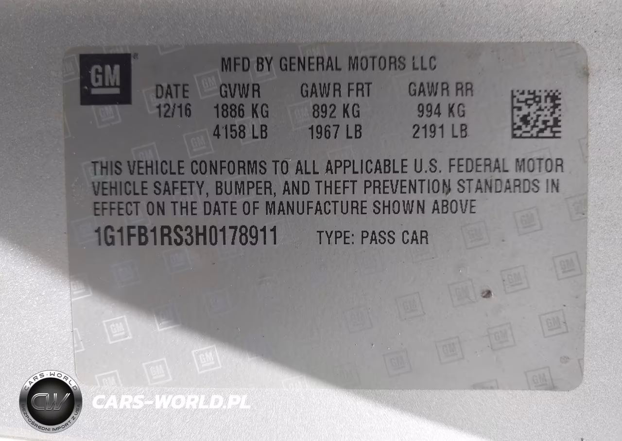 2017 Chevrolet Camaro 1Lt VIN:1G1FB1RS3H0178911 - 9